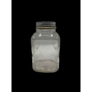Vintage Hazel Atlas 1930's - 40's Hoosier Style Jar